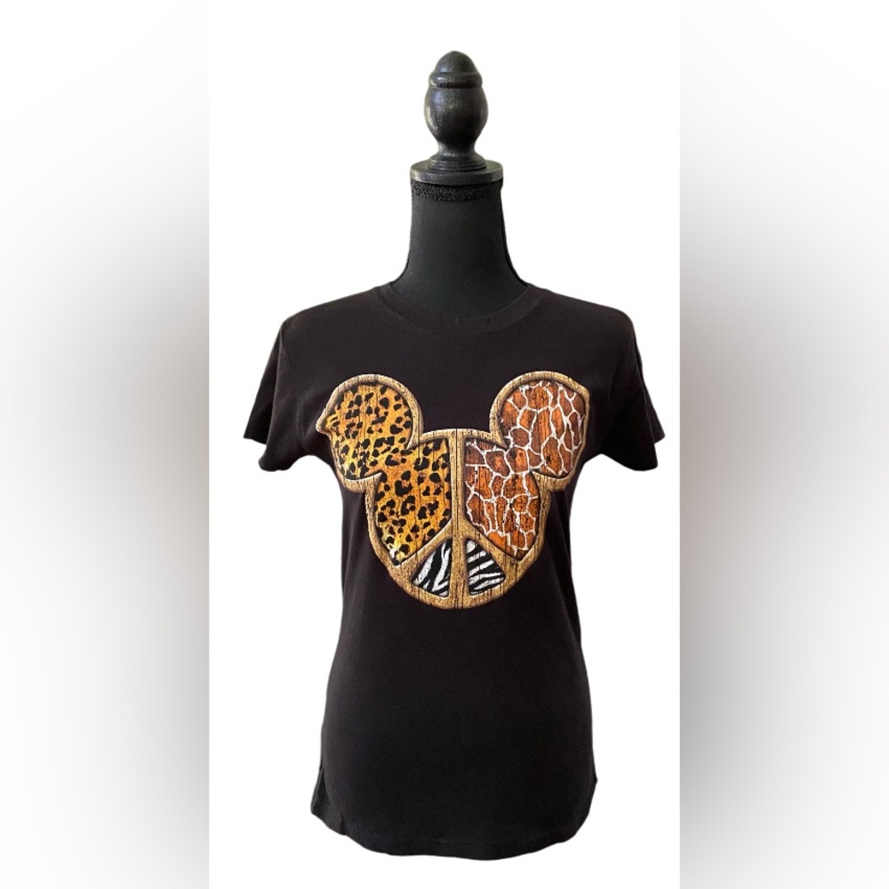 Disney: Black Animal Print Mickey Mouse
